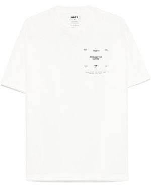 Obey Around The Globe T-Shirt - White