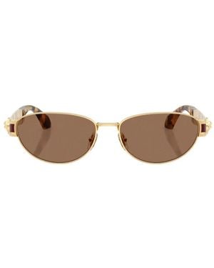 Versace Greca Medusa Cat-Eye Sunglasses - Metallic