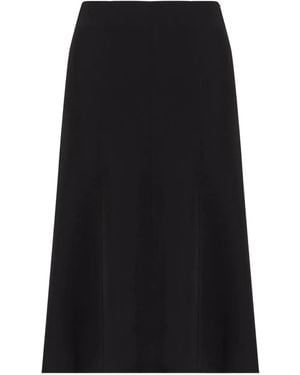 Giorgio Armani Panelled Midi Skirt - Black