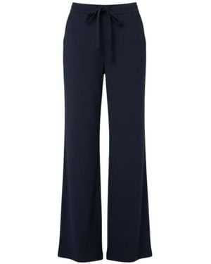 Max Mara Drawstring Wide-Leg Trousers - Blue