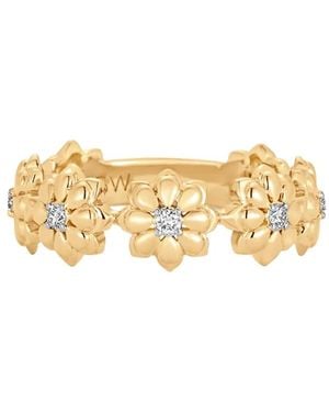 Sara Weinstock 18Kt Gelbgoldring Mit Diamanten - Mettallic