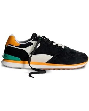 HOFF Nigreos Panelled Suede Trainers - Black