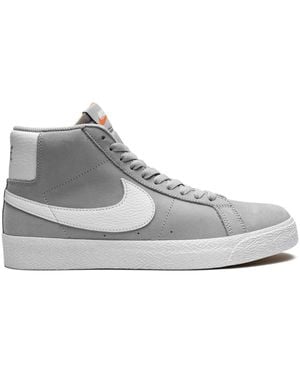 Nike Sb Blazer Mid "Wolf" Sneakers - Grey