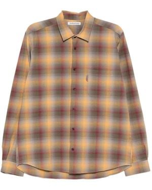 YMC Plaid Curtis Shirt - Brown