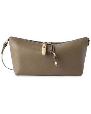 Furla Debby Leather Shoulder Bag - Gray