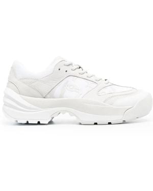 KENZO Multi-Panel Lace-Up Sneakers - White