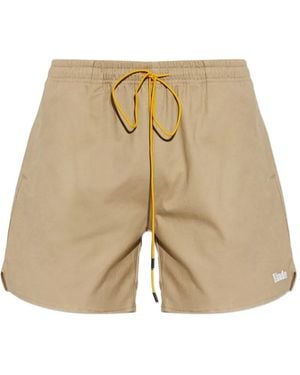 Rhude Fighter Drawstring Shorts - Natural