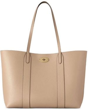 Mulberry Bayswater Leather Tote Bag - Natural