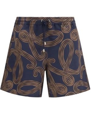 Loewe Costume Da Bagno Con Stampa Anagram - Blu