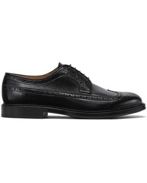 Brunello Cucinelli Leather Derby Shoes - Black