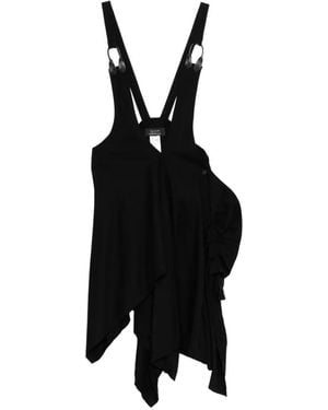 Yohji Yamamoto Pleated Asymmetric Skirt - Black
