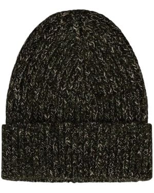 Laminar Mouliné-Knit Beanie Hat - Black