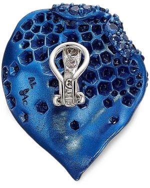 Anabela Chan Midnight Rosa Petal Earrings - Blue