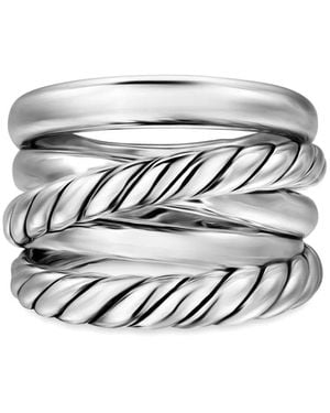 David Yurman Sterling Five Row Cable Ring - White