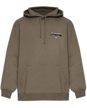 AllSaints Redact Hooded Jumper - Green