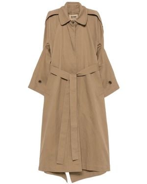 Uma Wang Trenchcoat Met Ceintuur - Naturel