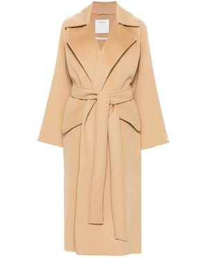 Sportmax Orense ベルテッド コート - ナチュラル