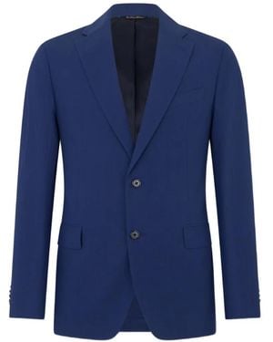 Brooks Brothers Blazer de tejido seersucker de algodón - Azul