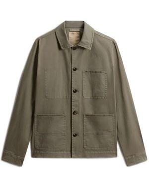 Woolrich Garment-Dyed Shirt Jacket - Green
