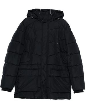 Geox Leitan Quilted Hooded Jacket - Black