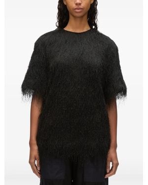 3.1 Phillip Lim Fringed Blouse - Black