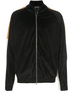 God's Masterful Children Velvet Retro Bomber Jacket - Black