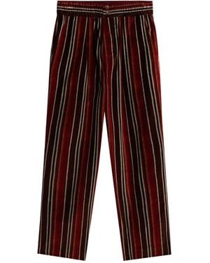 Pierre Louis Mascia ストライプ パンツ - レッド