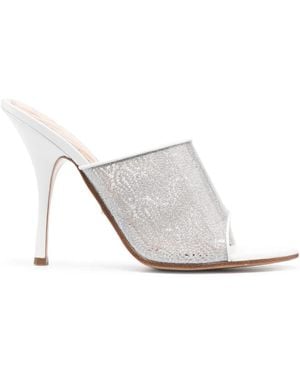 Missoni 125Mm Crochet-Detail Sandals - White