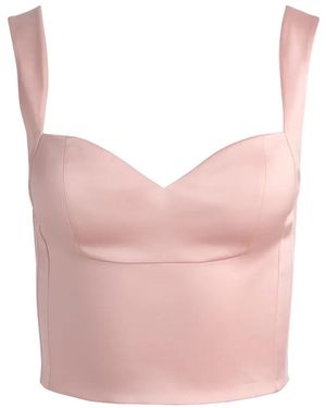 Alice + Olivia Eve Seamed Bustier Top - Pink