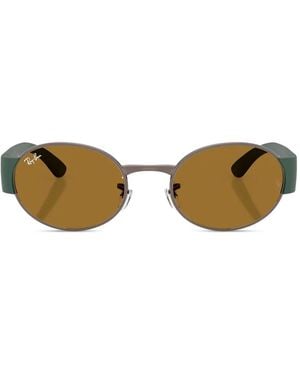 Ray-Ban Oval-Frame Sunglasses - Metallic