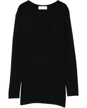 Lisa Yang Amalea Scoop-Neck Jumper - Black