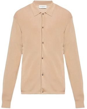 Officine Generale Cardigan mit Polokragen - Natur