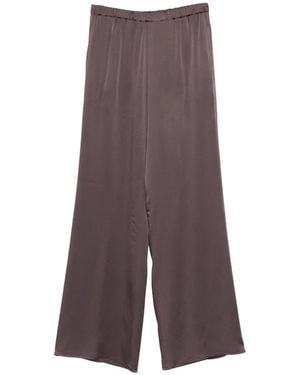 Antonelli Tiete Elasticated-Waistband Palazzo Pants - Purple