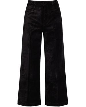 PAIGE Anessa Wide-Leg Trousers - Black