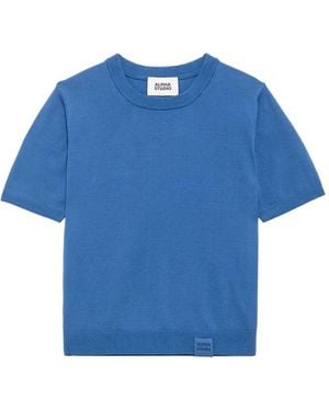 Alpha Studio Short-Sleeve T-Shirt - Blue