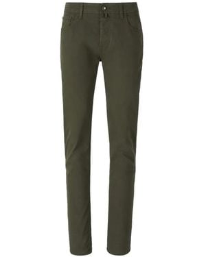 Jacob Cohen Vaqueros Slim Con Logo Bordado - Verde