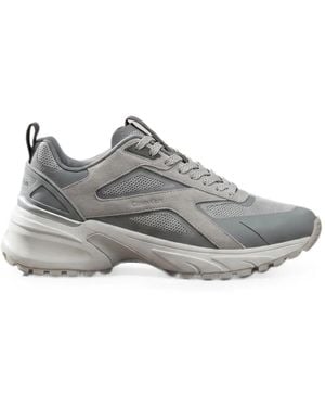 Calvin Klein Paneled Mesh Sneakers - Gray