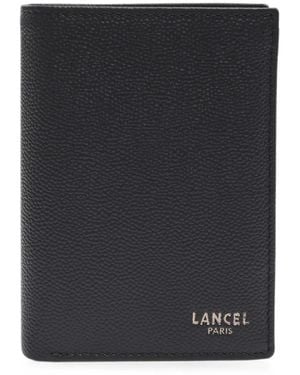 Lancel Leon Textured Leather Wallet - Black