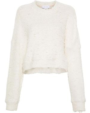 Ioana Ciolacu Sudadera Ring en fil-coupé - Blanco