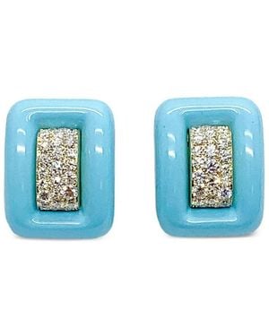 Andreoli And Diamond Earrings - Blue