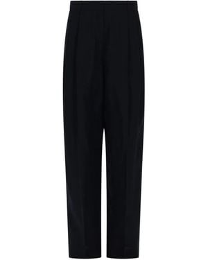 Fabiana Filippi Pantalon Droit À Design Plissé - Black