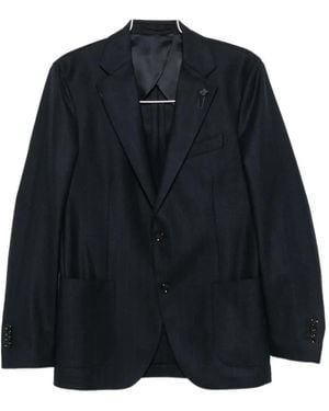Lardini Pinstripe Single-Breasted Suit - Blue
