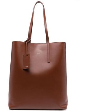 Sandro Leren Shopper - Bruin