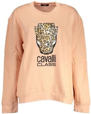 Roberto Cavalli Leopard-Print Jumper - Pink