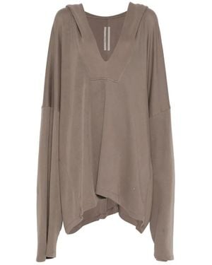 Rick Owens Sudadera Con Capucha Estilo Caftán De Manga Larga - Marrón