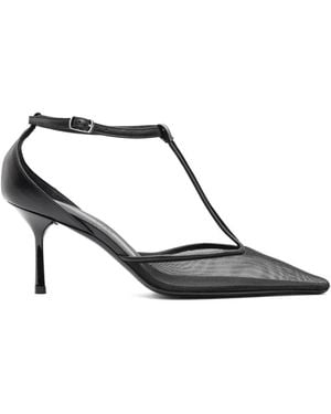 Christopher Esber T-Bar Vapour Heeled Court Shoes - White