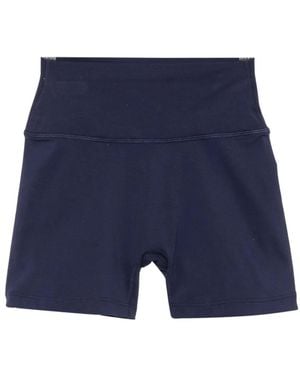 Sporty & Rich Logo-Print Shorts - Blue