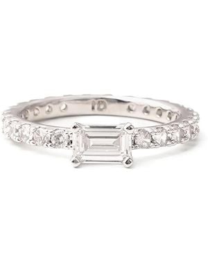 Izabel Display Anillo fino - Blanco