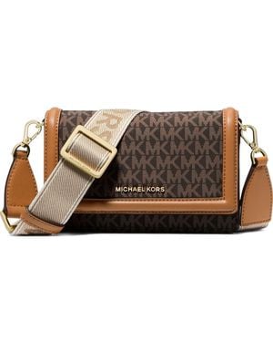 MICHAEL Michael Kors Mini Sac À Bandoulière Jet Set - Marron