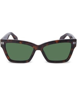 Off-White c/o Virgil Abloh Cincinnati Rectangle-Frame Sunglasses - Green